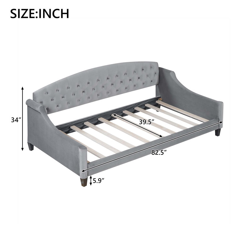 Lit de jour Modern Luxury, Gris