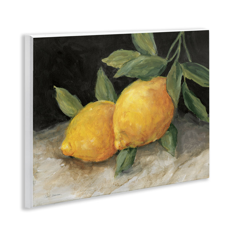 Paire de citrons, nature morte, art mural par Carol Robinson