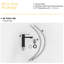 Robinet de lavabo pour salle de bain à trou unique, 7,02 pouces, 1,2 GPM, bec droit, résistance aux taches, acier inoxydable, cartouche en céramique, or brossé, fabrication en acier à poignée manuelle,-121615893