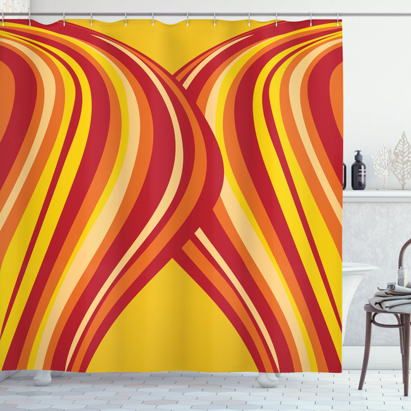 Shower Curtain with Hooks Included, 84"H x 69"W