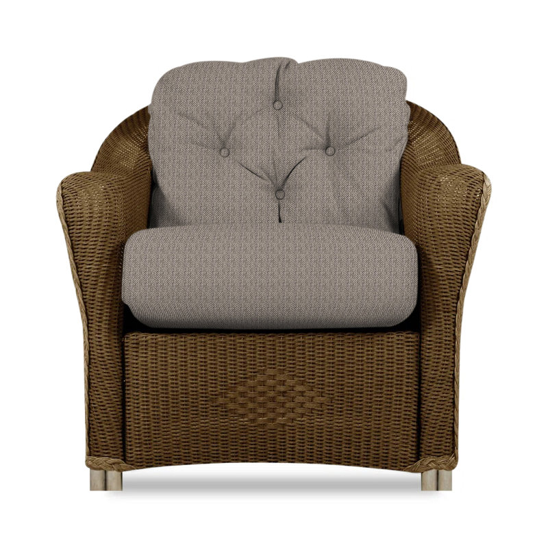 Reflections Outdoor Lounge Chair, Bark, Rollo Linen