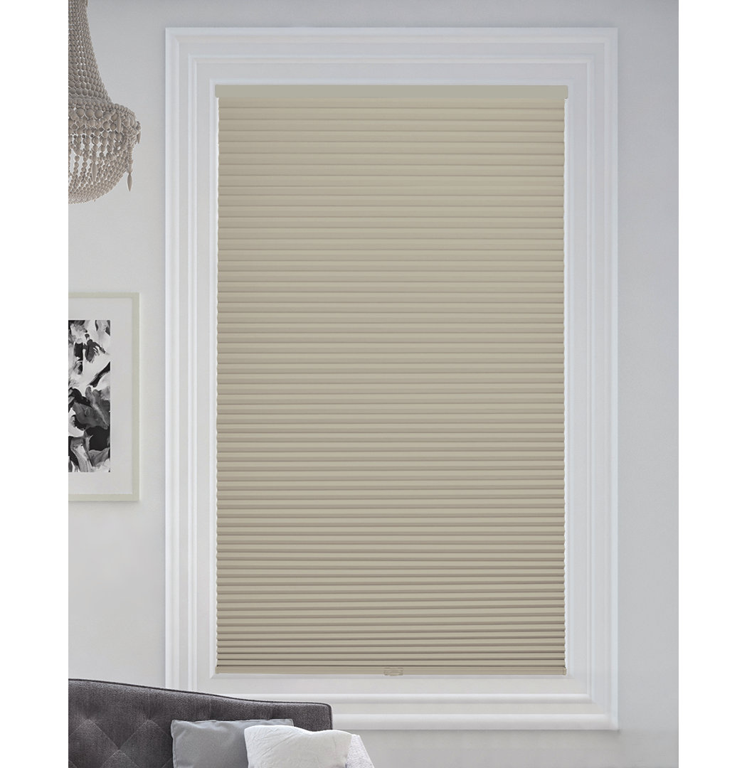 Blackout Cellular Honeycomb Shade, 9/16" Single Cell, Misty Gray, 