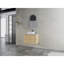 Meuble-lavabo mural 30 po avec lavabo d'art en céramique et 2 portes à fermeture en douceur, emballage KD, contreplaqué