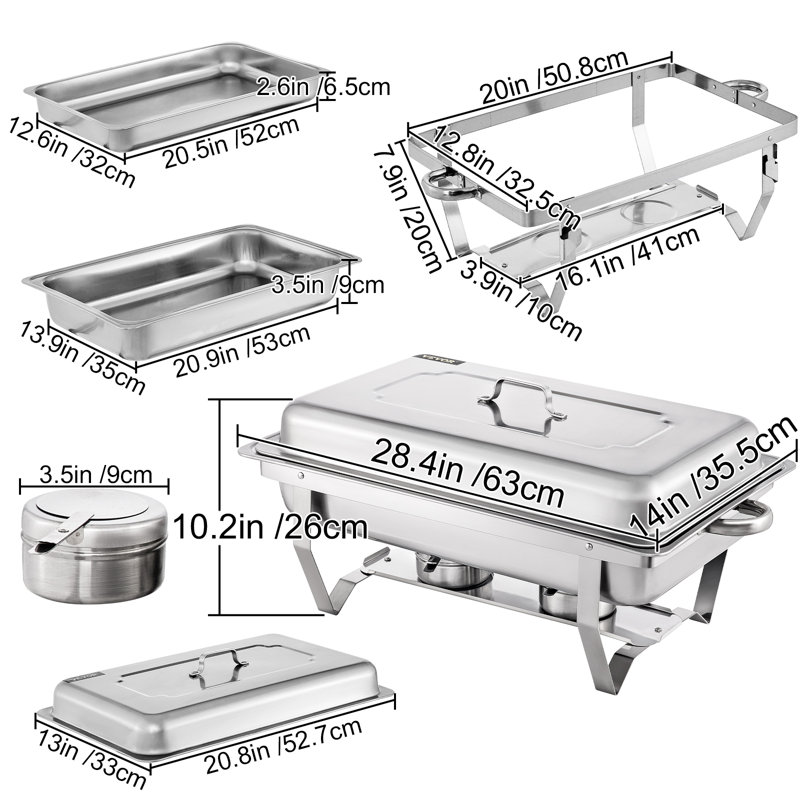 Stainless Steel Rectangle Chafing Dish