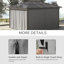 Pavillon de jardin en polyester gris clair pour espace extérieur avec structure en métal, intimité extérieure, rideaux à fermeture à glissière