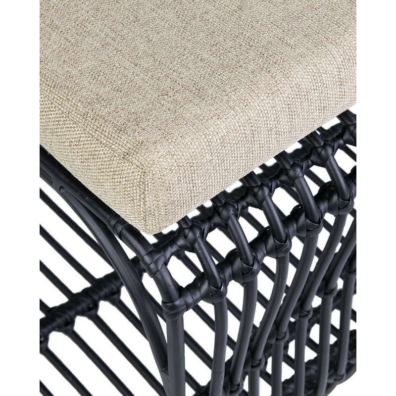 Robey Slat Back Side Chair, Black