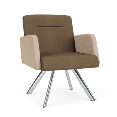 Chaise d'invité pivotante en acier Willow