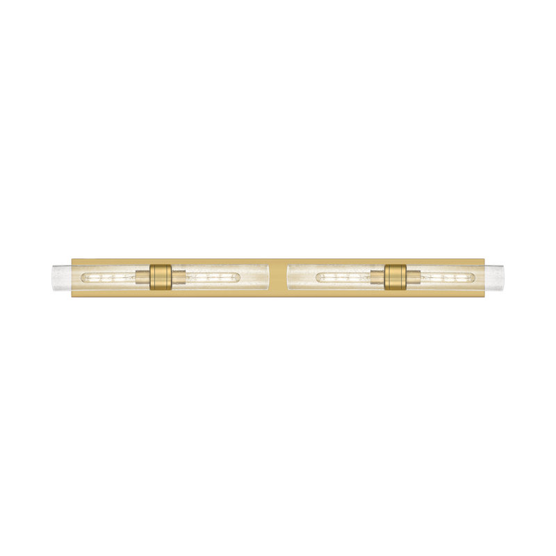 Ballston - Maliyah - 4 Light 51" Bath Vanity Light, Brushed Brass, Seedy