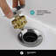 Drain escamotable de lavabo de salle de bain avec trop-plein-82633345