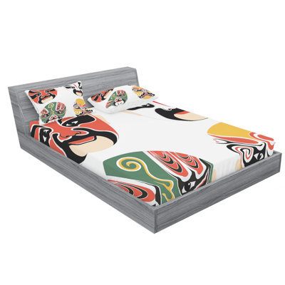 Cultural Drama Costumes Oriental Masks Sheet Set