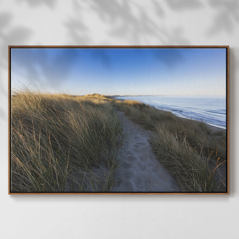 " Beach Path ", 25" H x 37" W x 2" D, Walnut