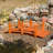 Wooden Garden Bridge with Double Rails