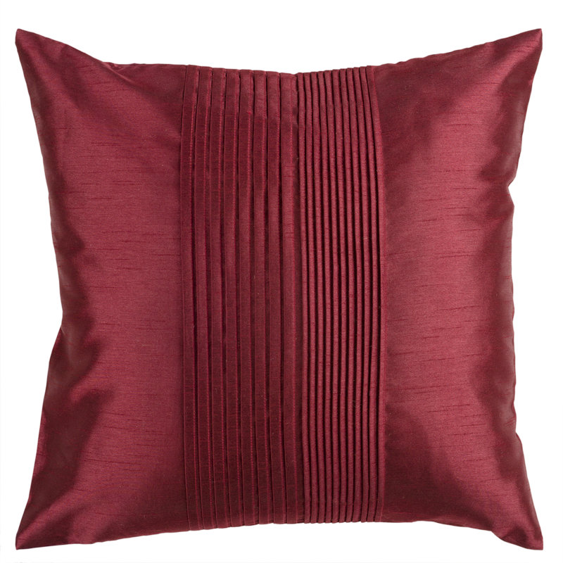 Pleats Pillow Cover, 18" x 18", Blue