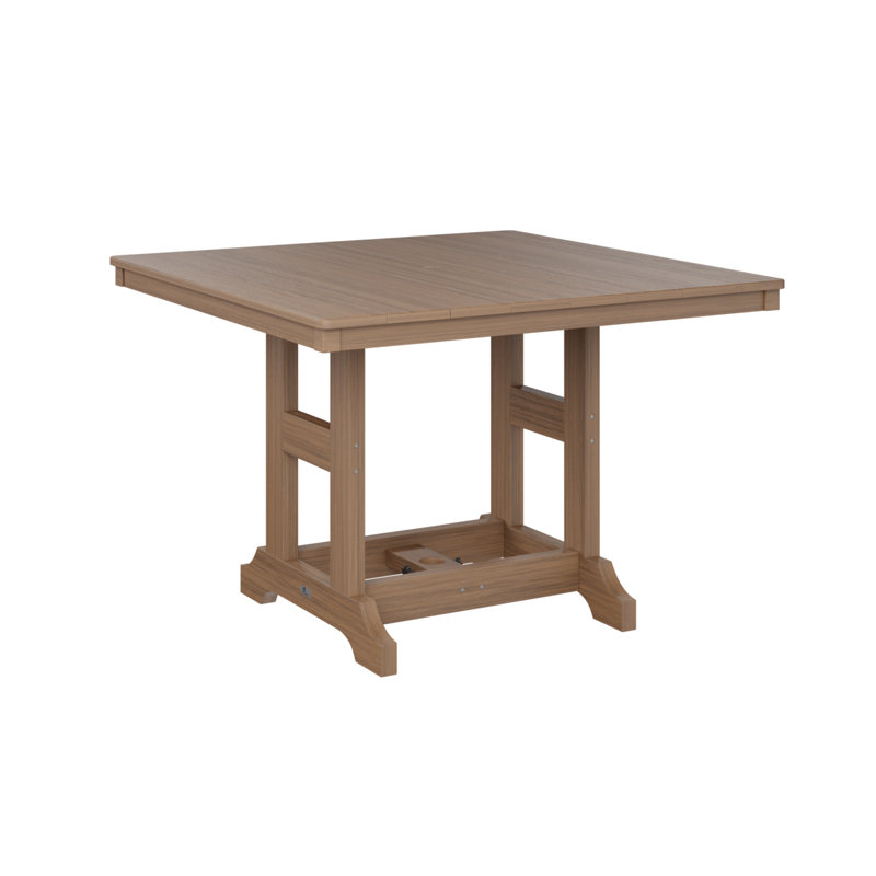 Berlin Gardens Garden Classic Square Table, Antique Mahogany, 39.5" H x 44" W x 44" D