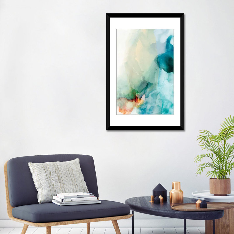Aversion I par Sisa Jasper - Estampe numérique sur toile tendue avec châssis, Papier d'art encadré noir, Blanc