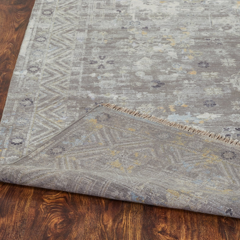 Heritage Revival Hand Knotted Area Rug, Rectangle 6' x 9'