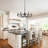  6 - Light 27 inch Dimmable Round Vintage Classic / Traditional Wagon Wheel Chandelier -2035637547