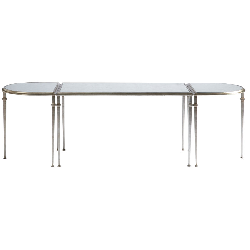 Tria Coffee Table, Aged Silver