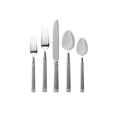 Ensemble 45 pièces en acier inoxydable 18/10 Colonnade, service pour 8 personnes avec ensemble d'hôtesse
