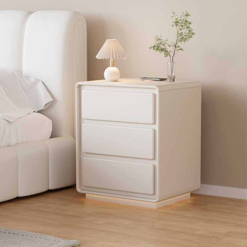 50cm W Manufactured Wood Bedside Table