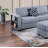 3-Piece Reversible Sectional W Ottoman Functional Storage Sofa W Shelf Reversible Chaise Storage Ottoman Living Room Furniture-881163985