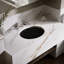 Lavabo de salle de bain ovale encastré en céramique avec trop-plein Verticyl-6917238