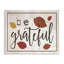 «Be Grateful Fall Leaves Typographie» par Daphne Polselli, reproduction d'art textuel sur toile-1311572512-1323364741