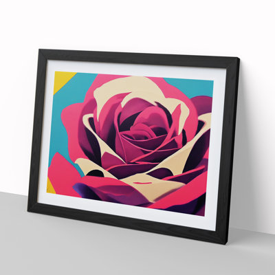 XH1022-7553X Rose Flower Abstract Vol.1 - Single Picture Frame Painting