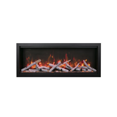 Black Electric Fireplace with 5000 BTU