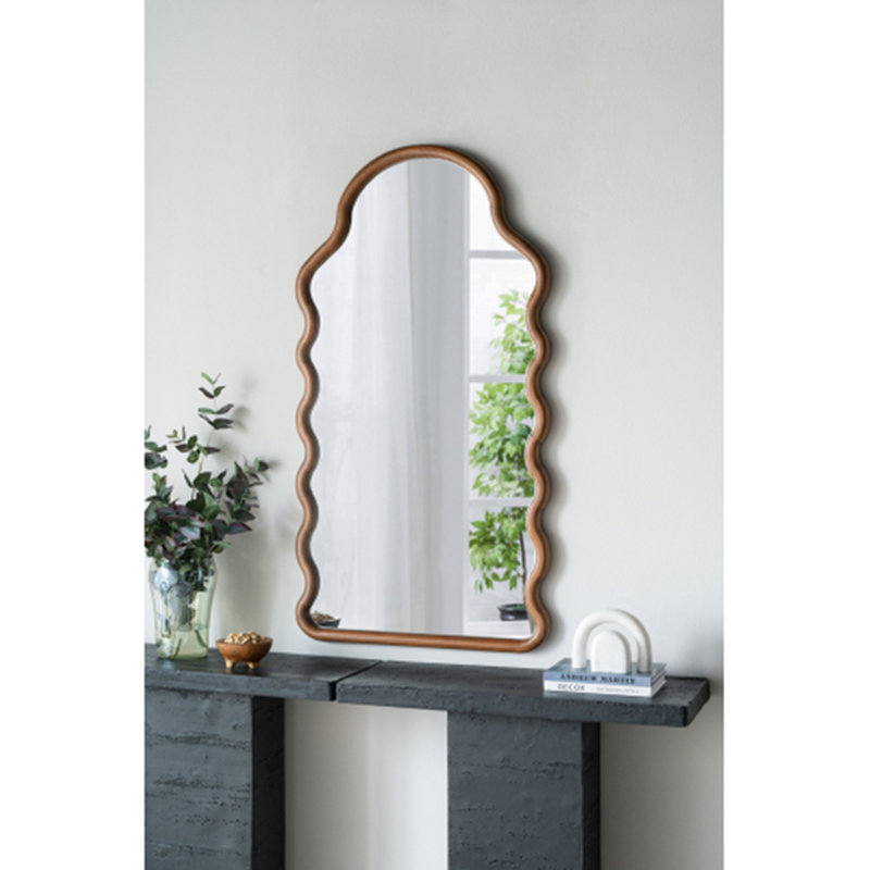 Miroir arqué avec cadre unique