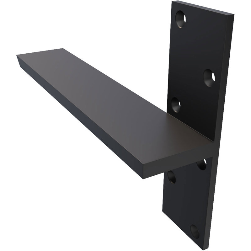 Fixation murale flottante en acier robuste, H 12 po x l 8 po x P 2,5 po