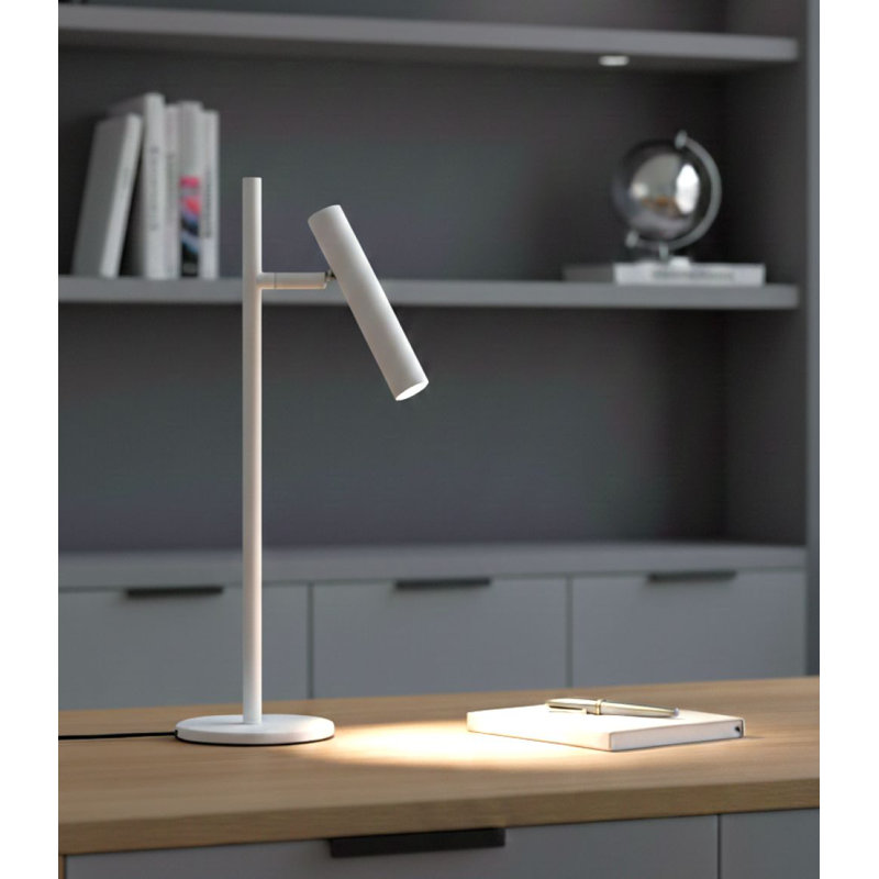Metal Desk Lamp, White