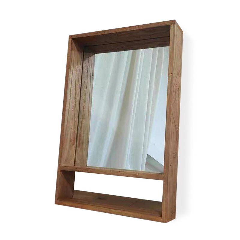 Miroir mural rectangulaire en bois massif, H 31,5 po x L 23,62 po x l 3,54 po