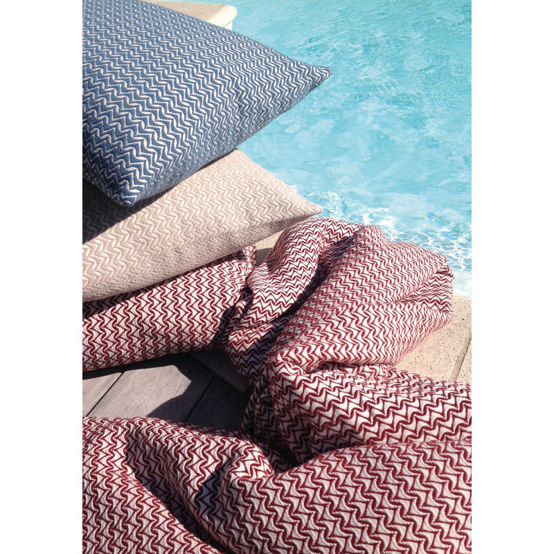Dulcie Geometric Shapes Bedspread, Burgundy, 230 x 250cm Bedspread