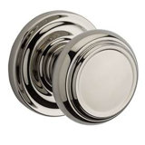Traditional Passage Door Knob with Traditional Round Rose