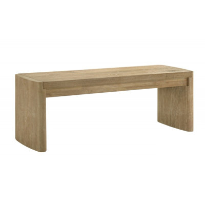 Banc en bois à finition chêne de 51 pouces pour la salle à manger d'entrée de maison