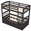 Lit simple superposé avec lit gigogne et 3 rangements - Tête de lit pratique et sécuritaire-1235781269