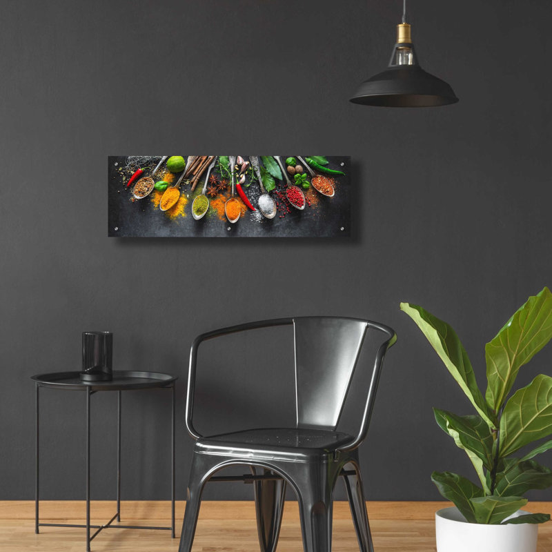«Spice World II» par Epic Portfolio, art mural en verre acrylique, H 12 po x l 36 po x P 0,2 po