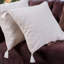 White Square Cushion Cover