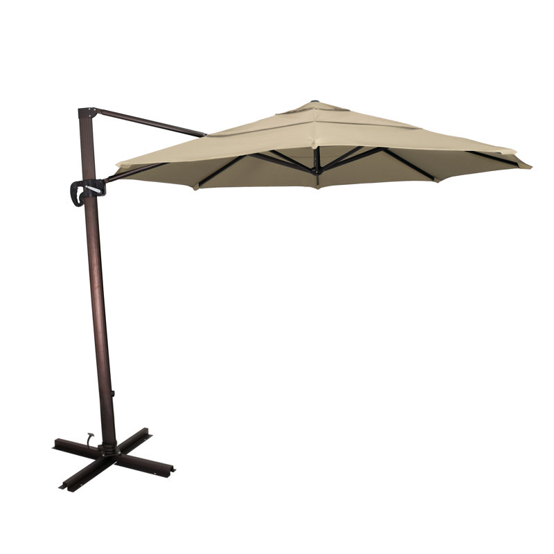 Parasol en porte-à-faux 11 pi Placencia, Beige