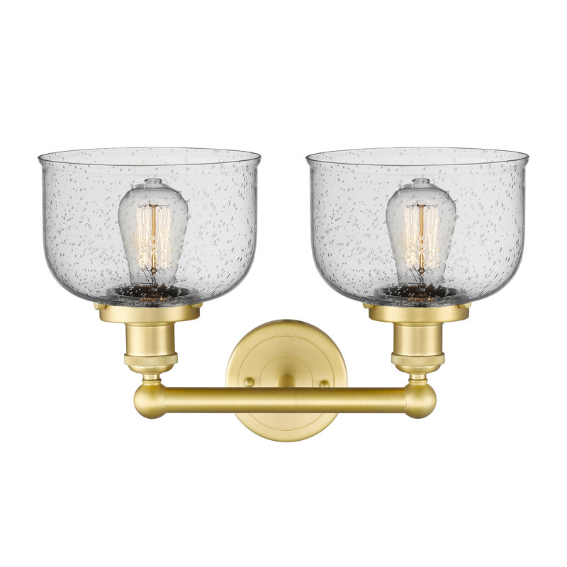Arlester 2 - Light Dimmable Vanity Light, Satin Gold, Seedy