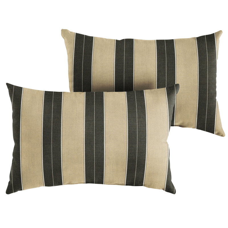 Striped Outdoor Reversible, 12" H x 18" W