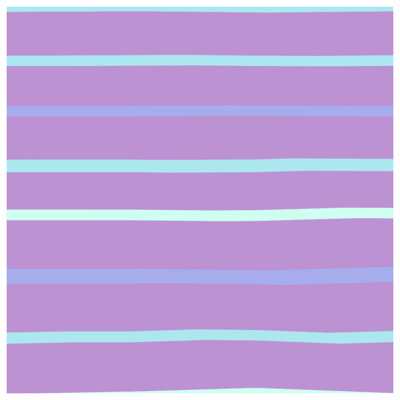 Édredon à rayures mauve et bleu