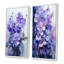 Ensemble de 2 décorations murales lavande Mystery Blooms - Violets-868654890-868654889