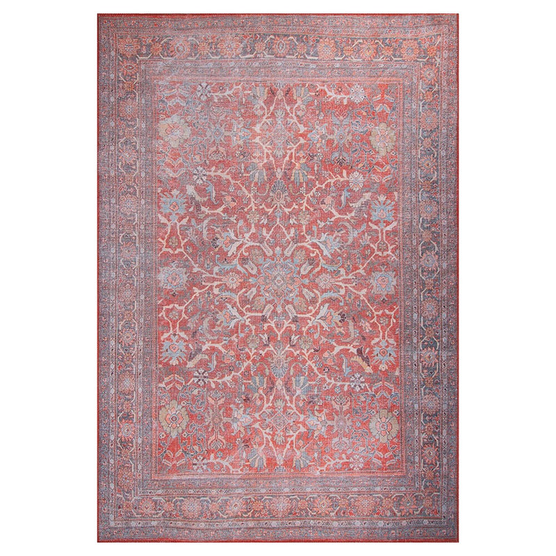 Premium Machine Washable Carpet, 4.6 x 6.2 Feet, 100% Polyester, 1850 g/m² | Pile Height: 0.2 Inches | Eco-Friendly Recycled Poly Cotton Underside | Perfect for Living Room, Bedroom, and High-Traffic Areas