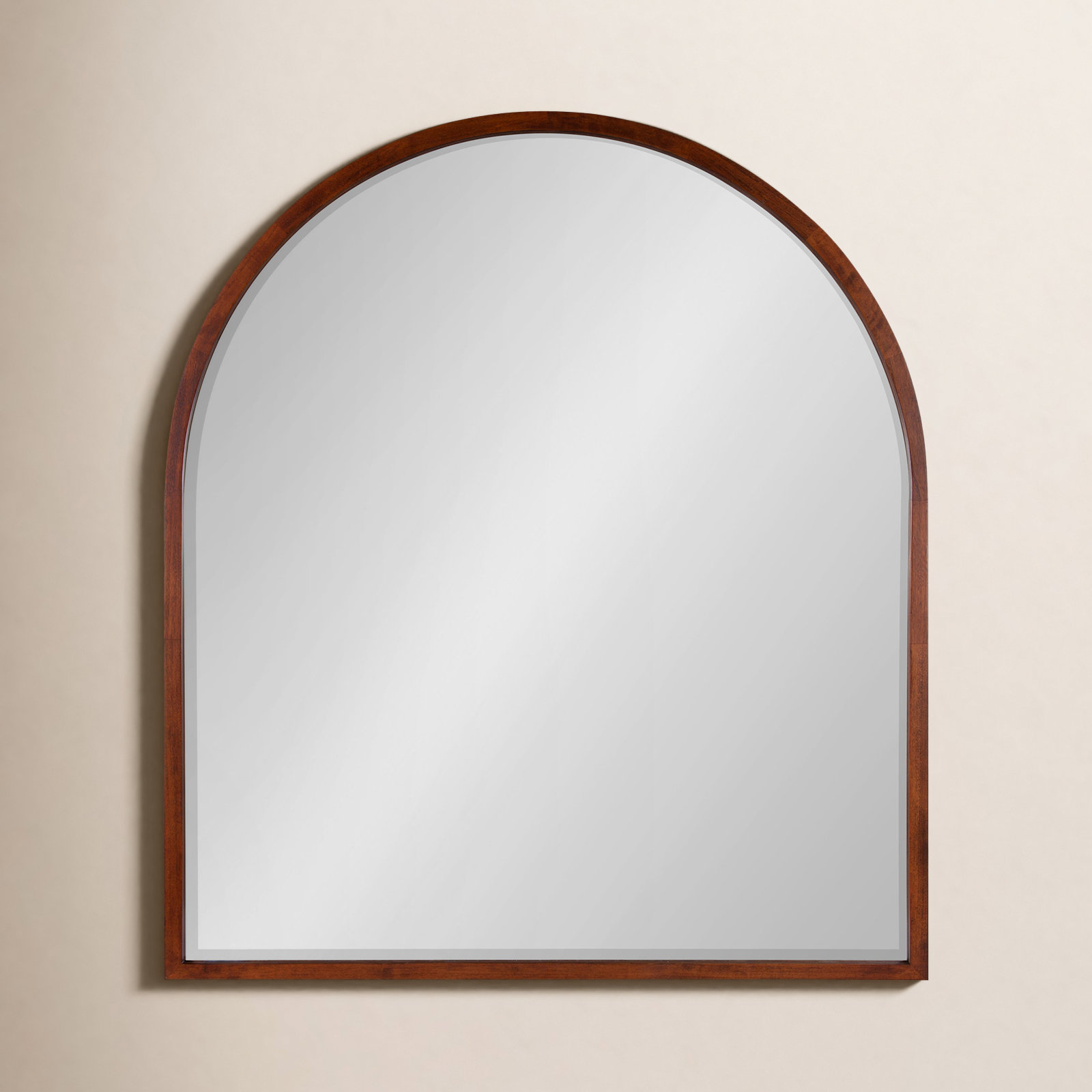 Glover 32" Accent Mirror, Walnut Brown