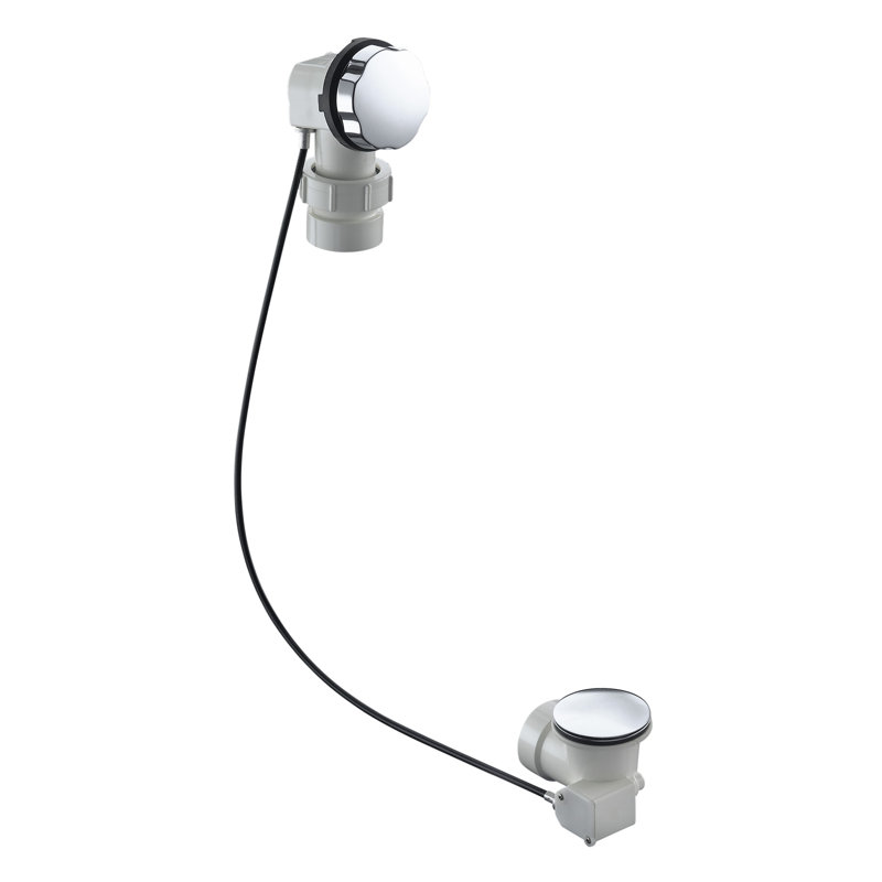 Clearflocable 27" Pop-up Tub Drain with Overflow, Polished Chrome
