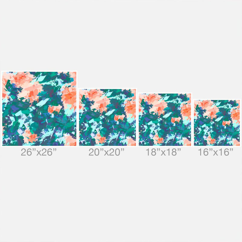 Coussin décoratif de jardin fleurté