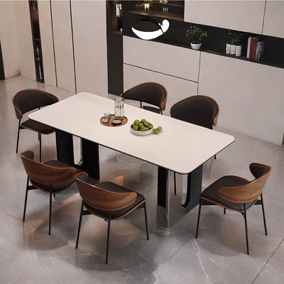 Nordic minimalism sintered stone dining table