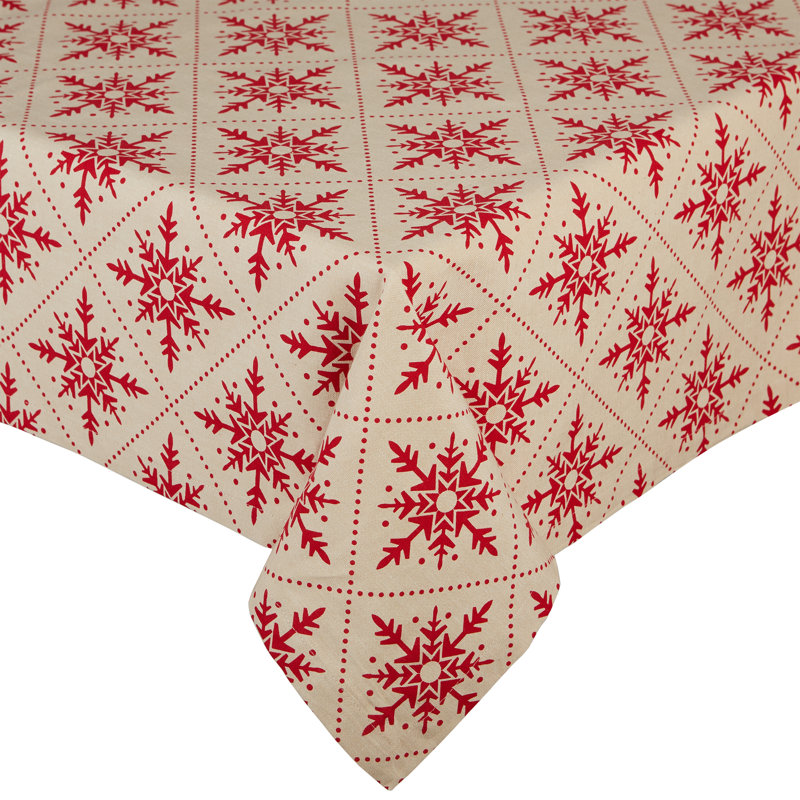 Kalagher Rectangle Geometric Cotton Tablecloth Weight, 52" x 52"